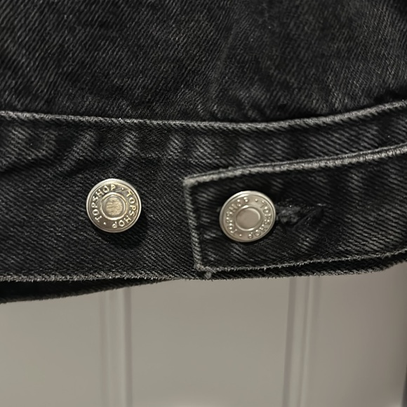 TOPSHOP black Jean jacket size 8/10 - Picture 7 of 7